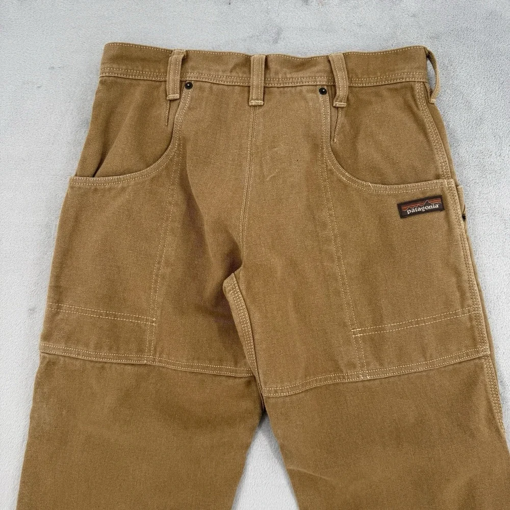 Patagonia Pants Womens 30 Iron Forge Hemp Canvas Double Knees Brown Outdoor - Picture 7 of 15